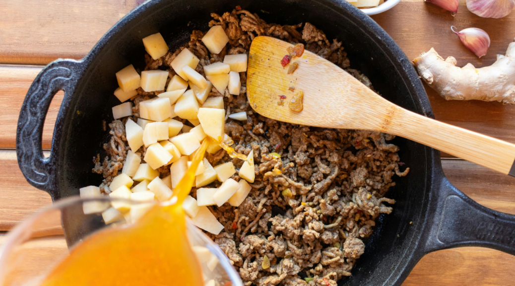 vegetable ground beef skillet